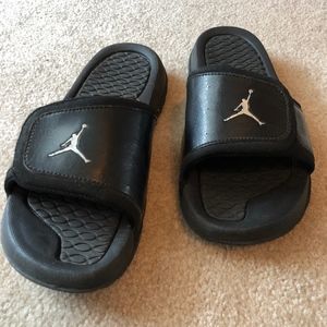 Black Air Jordan Slides